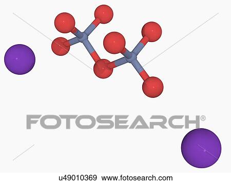 Potassium dichromate molecule View Large Illustration Stock Illustration - Potassium dichromate molecule. Fotosearch
