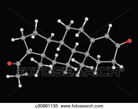 Progesterone hormone molecule View Large Illustration Stock Illustration - Progesterone hormone molecule. Fotosearch