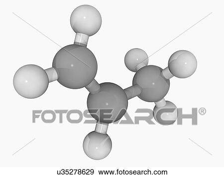 Propene molecule View Large Illustration Stock Illustration - Propene molecule. Fotosearch