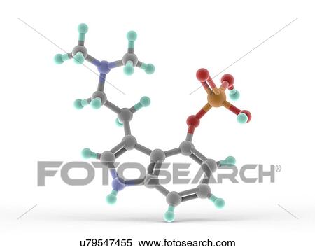 Stock Illustration - Psilocybin drug molecule. Fotosearch