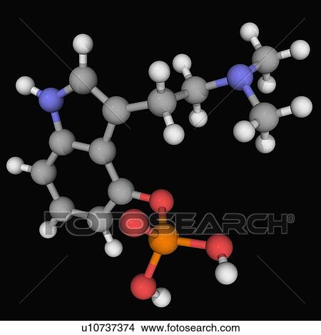 Stock Illustration - Psilocybine drug molecule. Fotosearch