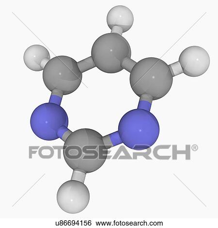 Stock Illustration - Pyrimidine molecule. Fotosearch