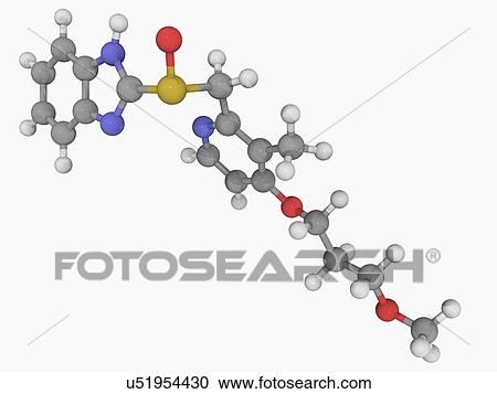 Rabeprazole drug molecule View Large Illustration Clipart - Rabeprazole drug molecule. Fotosearch