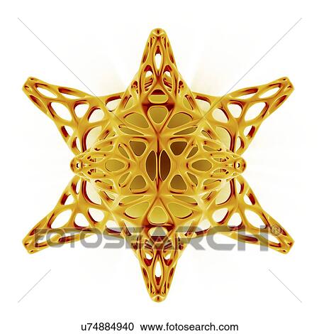 Clipart - Radiolarian skeleton, artwork. Fotosearch
