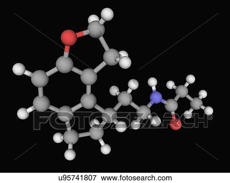Ramelteon drug molecule View Large Illustration Stock Illustration - Ramelteon drug molecule. Fotosearch