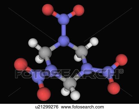 RDX explosive molecule View Large Illustration Stock Illustration - RDX explosive molecule. Fotosearch