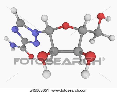 Ribavirin drug molecule View Large Illustration Clip Art - Ribavirin drug molecule. Fotosearch
