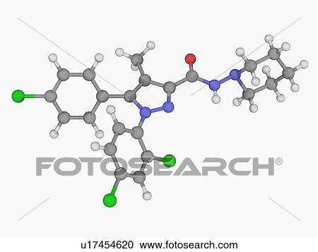 Rimonabant drug molecule View Large Illustration Clipart - Rimonabant drug molecule. Fotosearch
