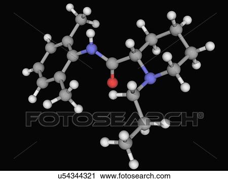 Ropivacaine drug molecule View Large Illustration Clip Art - Ropivacaine drug molecule. Fotosearch