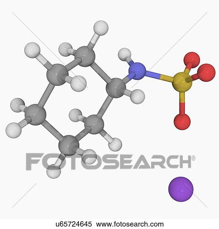 Sodium cyclamate molecule View Large Illustration Stock Illustration - Sodium cyclamate molecule. Fotosearch