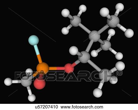 Clipart - Soman molecule. Fotosearch