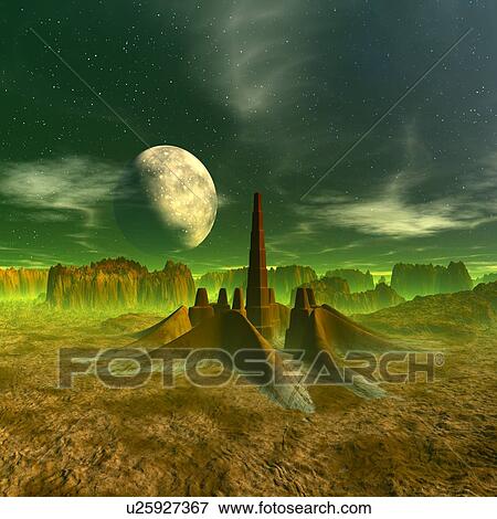 Space colony, artwork View Large Illustration Stock Illustration - Space colony, artwork. Fotosearch
