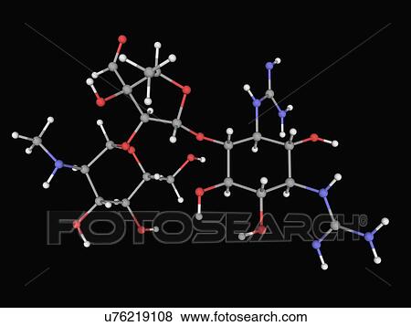 Stock Illustration - Streptomycin drug molecule. Fotosearch
