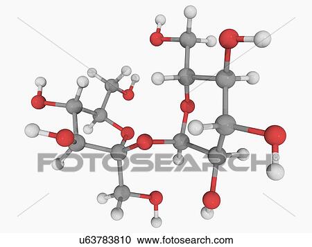 Clipart - Sucrose molecule. Fotosearch