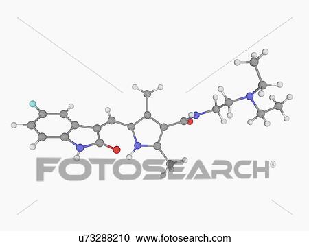 Sunitinib molecule View Large Illustration Clipart - Sunitinib molecule. Fotosearch