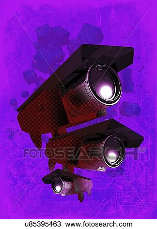 Surveillance, conceptual artwork View Large Illustration Drawing - Surveillance, conceptual artwork. Fotosearch