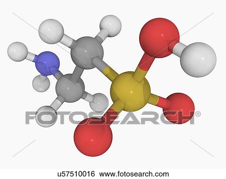 Stock Illustration - Taurine molecule. Fotosearch