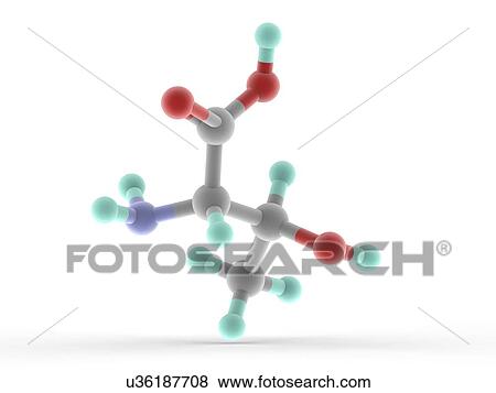 Threonine molecule View Large Illustration Stock Illustration - Threonine molecule. Fotosearch