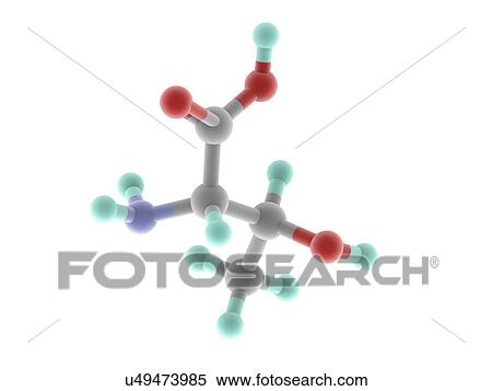 Threonine molecule View Large Illustration Stock Illustration - Threonine molecule. Fotosearch