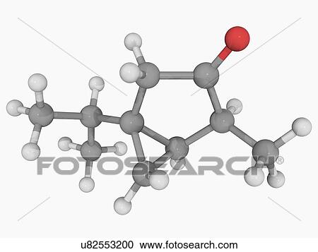 Clipart - Thujone molecule. Fotosearch