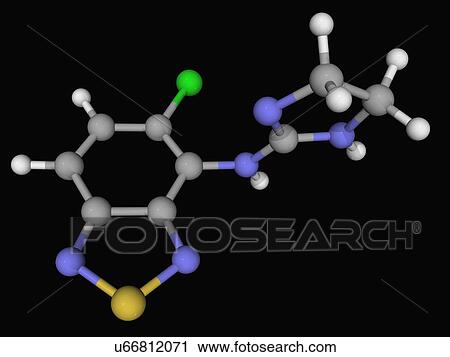 Tizanidine drug molecule View Large Illustration Clip Art - Tizanidine drug molecule. Fotosearch