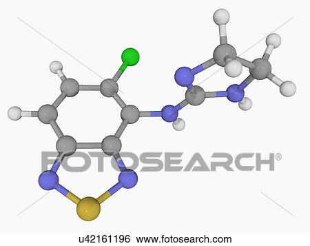 Tizanidine drug molecule View Large Illustration Stock Illustration - Tizanidine drug molecule. Fotosearch