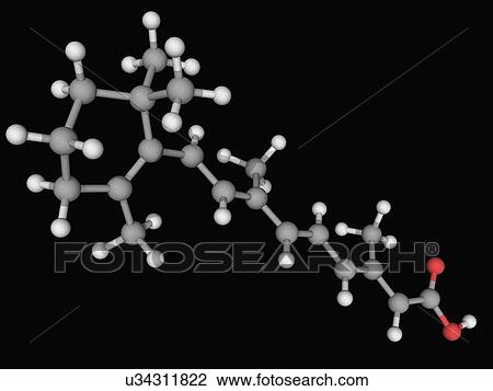 Tretinoin drug molecule View Large Illustration Drawing - Tretinoin drug molecule. Fotosearch