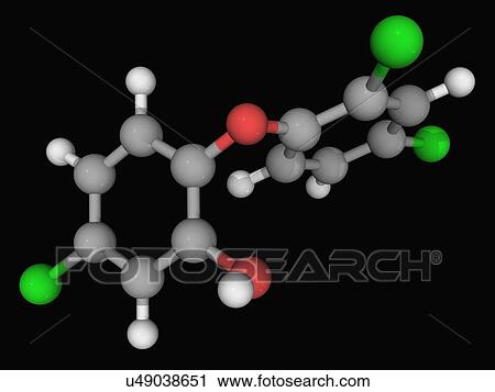 Triclosan molecule View Large Illustration Clip Art - Triclosan molecule. Fotosearch
