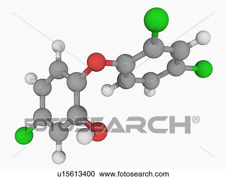Triclosan molecule View Large Illustration Clipart - Triclosan molecule. Fotosearch
