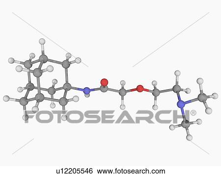Tromantadine drug molecule View Large Illustration Stock Illustration - Tromantadine drug molecule. Fotosearch
