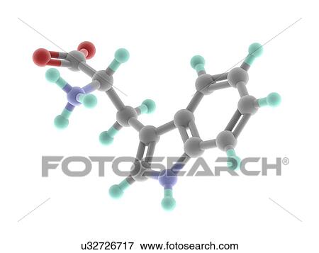 Tryptophan molecule View Large Illustration Stock Illustration - Tryptophan molecule. Fotosearch