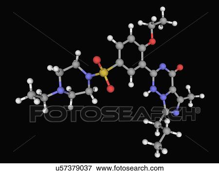 Vardenafil drug molecule View Large Illustration Stock Illustration - Vardenafil drug molecule. Fotosearch