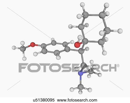 Venlafaxine drug molecule View Large Illustration Stock Illustration - Venlafaxine drug molecule. Fotosearch