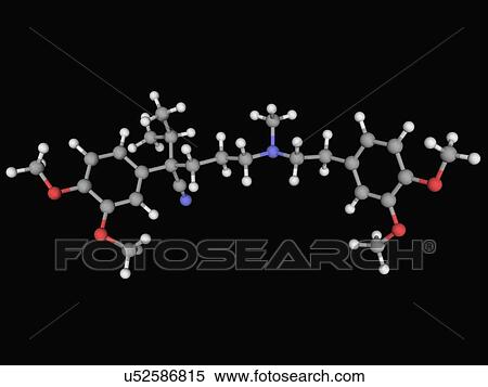 Verapamil drug molecule View Large Illustration Stock Illustration - Verapamil drug molecule. Fotosearch