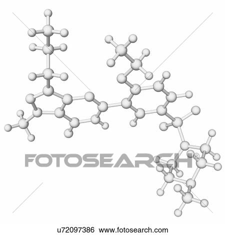 Stock Illustration - Viagra drug molecule. Fotosearch