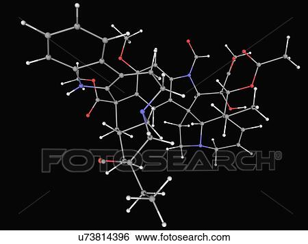 Vincristine drug molecule View Large Illustration Stock Illustration - Vincristine drug molecule. Fotosearch