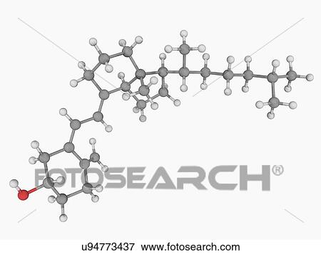 Vitamin D molecule View Large Illustration Stock Illustration - Vitamin D molecule. Fotosearch