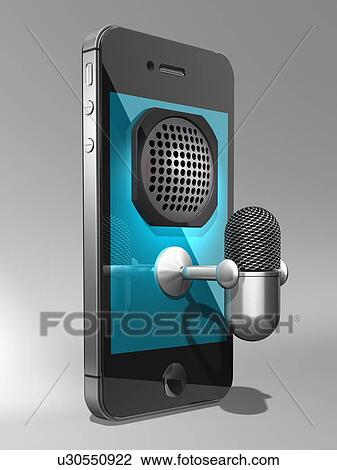 Voice recognition software, artwork View Large Illustration Drawing - Voice recognition software, artwork. Fotosearch