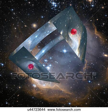 Stock Illustration - Wormhole, conceptual artwork. Fotosearch
