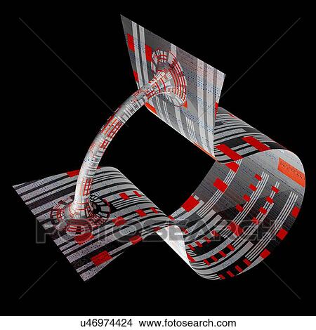 Stock Illustration - Wormhole, conceptual artwork. Fotosearch