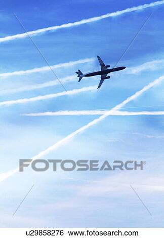 Air travel, artwork View Large Illustration Stock Illustration - Air travel, artwork. Fotosearch