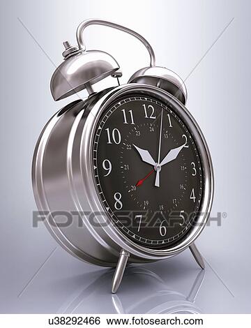 Alarm clock, artwork View Large Illustration Stock Illustration - Alarm clock, artwork. Fotosearch