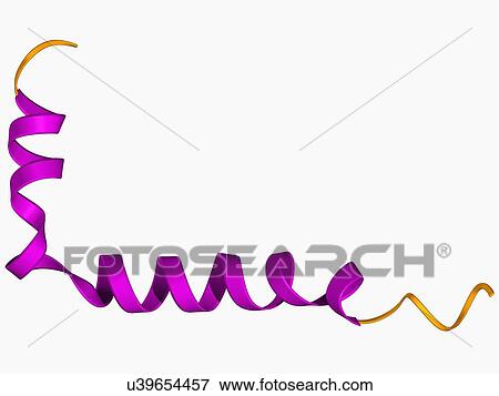 Stock Illustration - Amyloid beta protein molecule. Fotosearch