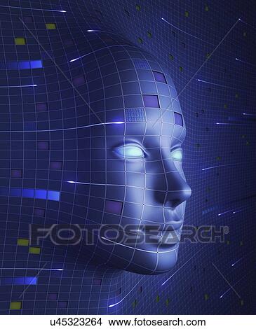 Artificial intelligence, conceptual image View Large Illustration Stock Illustration - Artificial intelligence, conceptual image. Fotosearch