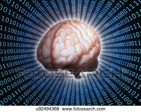 Stock Illustration - Artificial intelligence, conceptual artwo. Fotosearch