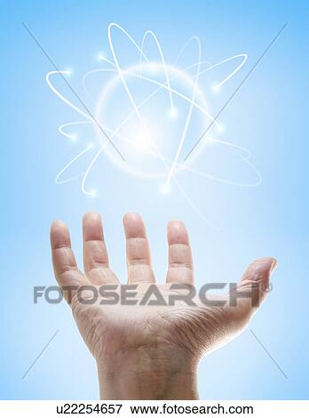 Stock Illustration - Atomic energy, conceptual artwork. Fotosearch
