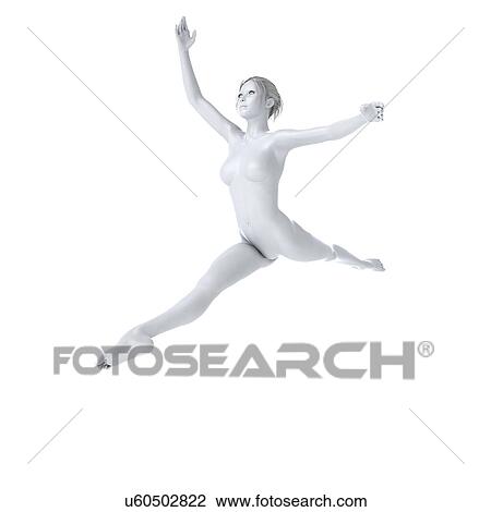 Drawing - Ballet dancer, artwork. Fotosearch