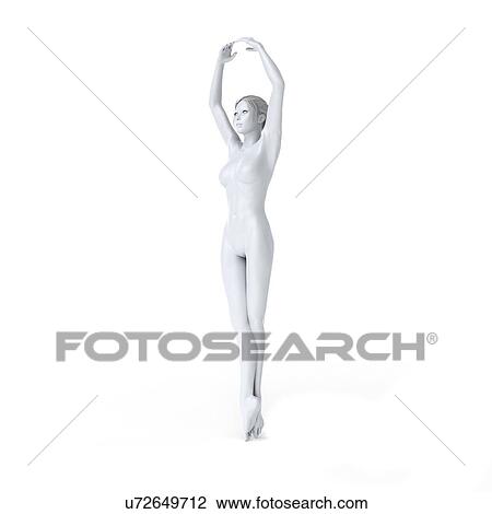 Drawing - Ballet dancer, artwork. Fotosearch