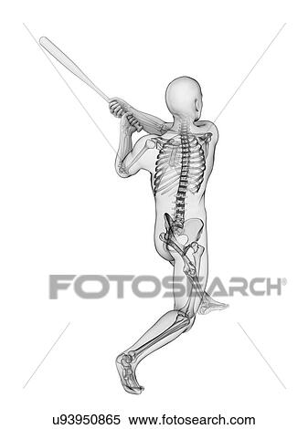 Stock Illustration - Baseball player, artwork. Fotosearch