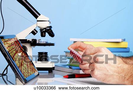 Stock Illustration - Biological research. Fotosearch